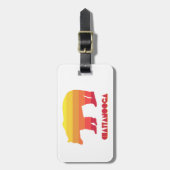 チャタノオガテネシーレインボーベア ラゲッジタグ (正面縦)