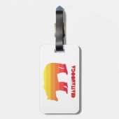 チャタノオガテネシーレインボーベア ラゲッジタグ (裏面縦)