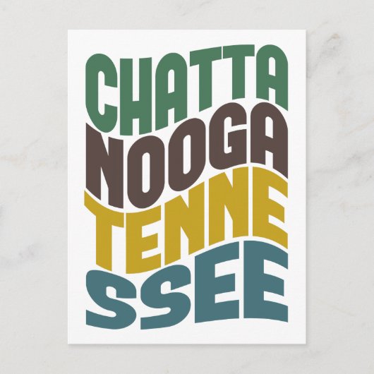 チャタノオガテネシーレトロウェーブ ポストカード (正面)