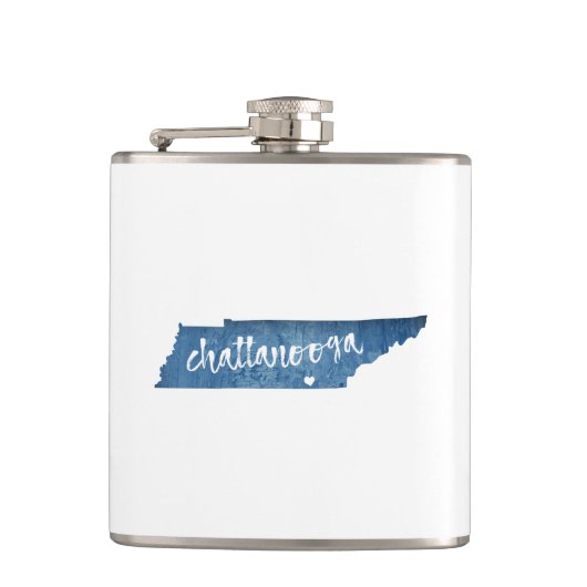 チャタノオガテネシー木目 フラスク (正面)