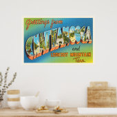 チャタノオガテネシーTNヴィンテージトラベル土産 ポスター (キッチン)