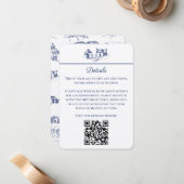 チャタノオガトイル海軍とホワイトエンクロージャカード ノートカード (正面/裏面インサイチュ)