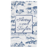 チャタノオガトイル海軍とホワイト結婚ズ スモールペーパーバッグ (正面)