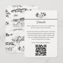 チャタノオガトイレブラックアンドホワイトエンクロージャカード ノートカード