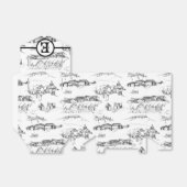 チャタノオガモノグラムの好意ボックス フェイバーボックス (折り畳みなし)