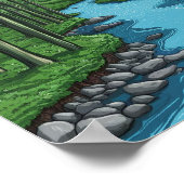 チャタフーチーリバーグルジア絵画ズ ポスター (角)