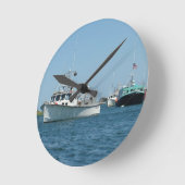 チャタムハーバーボーツ ラウンド壁時計 (傾斜)