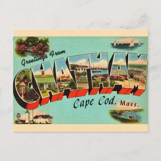 チャタム・マサチューセッツ挨拶はがき ポストカード (正面)