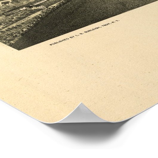 チャタムNY 1886 ポスター (角)