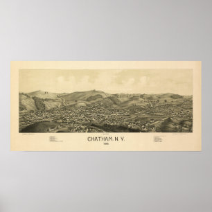 チャタムNY 1886 ポスター