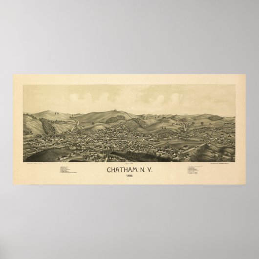 チャタムNY 1886 ポスター (正面)