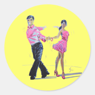 チャチャチャ社交ダンス踊り ラウンドシール