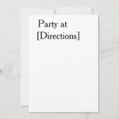 チャチャラの招待テンプレートフィールド 招待状 (裏面)