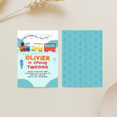 チャッガチャッガチャオチャオトレインボーイ第2誕生日 招待状