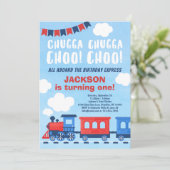 チャッガチャッガチャオチャオボーイズトレイン1日の誕生日 招待状 (スタンド正面)