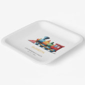 チャッガチャッガチャオヴィンテージ列車第2誕生日 ペーパープレート (傾斜あり)