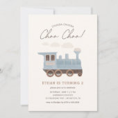 チャッガチャッガチャオヴィンテージ列車第2誕生日 招待状 (正面)