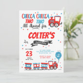 チャッガチャッガチャオ列車誕生日パーティー 招待状 (スタンド正面)