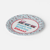 チャッガチャッガチョオトレイン誕生日プレート ペーパープレート (アングル)