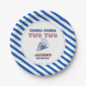 チャッガチャッガツーバースデートレイン ペーパープレート (正面)