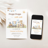 チャッガチャッガツーリング誕生日トレイン招待状 招待状