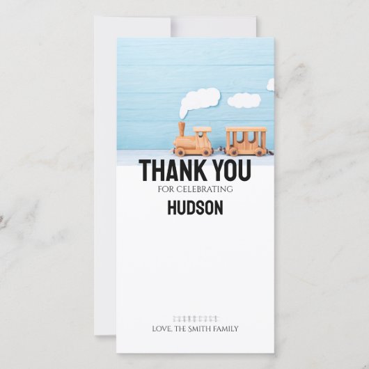 チャッガチャッガツー! | フォト感謝カード サンキューカード (正面)