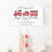 チャッガチャッガ2つのクリスマストレイン2日の誕生日 横断幕 (インサイチュ)