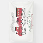 チャッガチャッガ2つのクリスマストレイン2日の誕生日 横断幕 (縦)