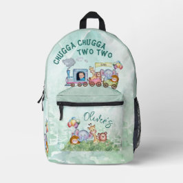 チャッガチャッガ2つの水色 プリントバックパック
