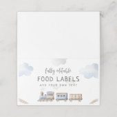 チャッガチャッガ2つの食品ラベルをトレーニング プレイスカード (外部開封)