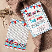 チャッガチャッガ2列車の誕生日の招待状 招待状