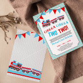 チャッガチャッガ2列車の誕生日の招待状 招待状