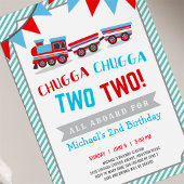 チャッガチャッガ2列車の誕生日の招待状 招待状