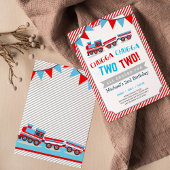 チャッガチャッガ2列車の誕生日の招待状 招待状