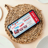 チャッガチャッガ2列車チケット誕生日 招待状