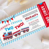 チャッガチャッガ2列車チケット誕生日 招待状