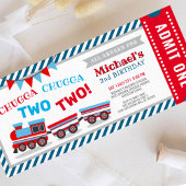 チャッガチャッガ2列車チケット誕生日 招待状