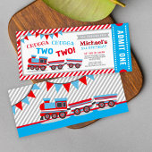 チャッガチャッガ2列車チケット誕生日 招待状