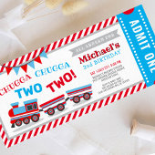 チャッガチャッガ2列車チケット誕生日 招待状