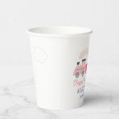 チャッガチャッガ2列車ピンクの女の子2歳の誕生日 紙コップ (右)