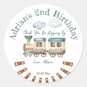 チャッガチャッガ2列車誕生日 ラウンドシール