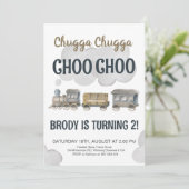 チャッガチャッガ2歳2歳の誕生日 招待状 (スタンド正面)