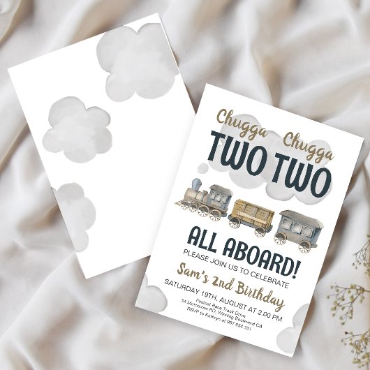 チャッガチャッガ2歳2歳の誕生日 招待状