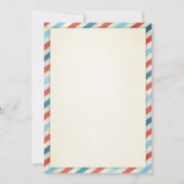 チャッガ2列車チョオボーイレッドブルー2歳の誕生日 招待状 (裏面)