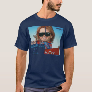 チャッキーお別れパルサングラス レトロホラー フレンド Tシャツ