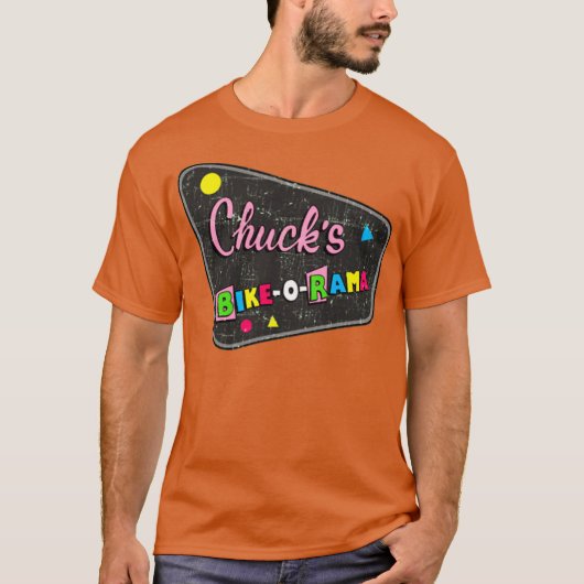 チャックのバイクパラダイス Tシャツ (正面)