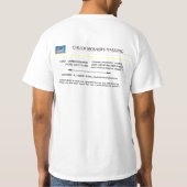 チャックの名刺 Tシャツ (裏面)