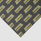 チャックボードのデカップイエロースクールバス 薄葉紙 (詳細)