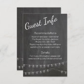 チャックボードゲスト情報(ライト付) エンクロージャーカード (正面/裏面)