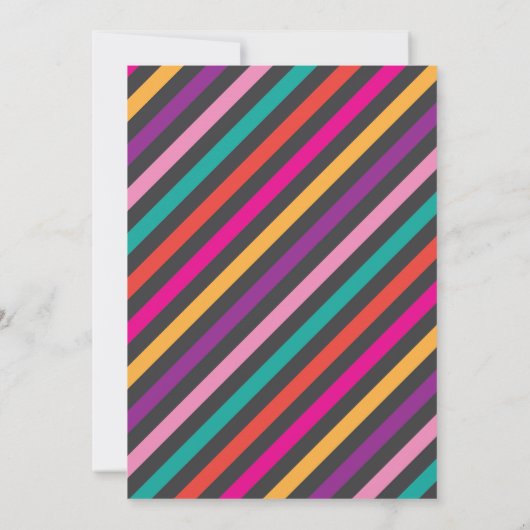 チャックボードピナタフィエスタ誕生日招待状ピニャータ 招待状 (裏面)